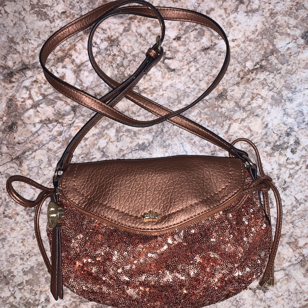 Juicy Couture Gold Sequined Crossbody Bag